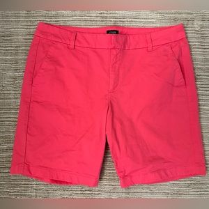 J. Crew 9” Chino Shorts - Bright Pink
